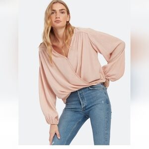 Free People Check On It Wrap Top
